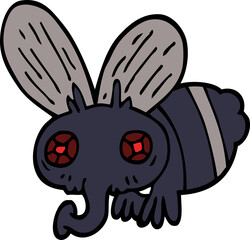 cartoon doodle of a fly
