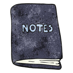 textured cartoon note book