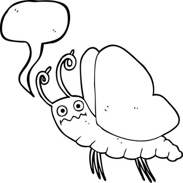 speech bubble cartoon funny butterfly