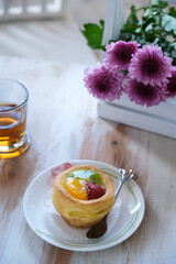 choux pastry on the table