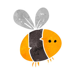 retro cartoon bee