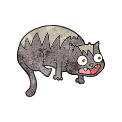 textured cartoon cat