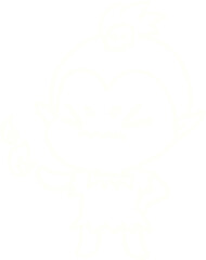 Obraz premium Vampire Girl Chalk Drawing