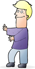 cartoon man gesturing