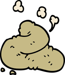 cartoon doodle poop