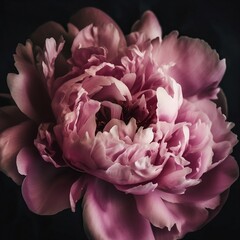 Artistic Floral Photography: Peony Flowers as a Stunning Subject in a Studio Environment for Creative and Decorative Purposes