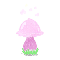retro cartoon toadstool