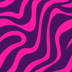 Seamless abstract pink and purple pattern. Wavy pattern.