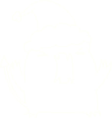 Festive Imp Chalk Drawing