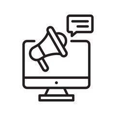 Digital marketing vector filled outline Icon Design illustration. SEO Development And Marketing Symbol on White background EPS 10 File