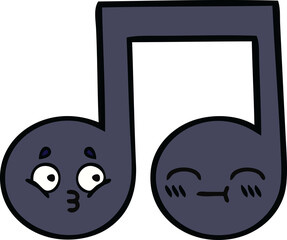 cute cartoon musical note