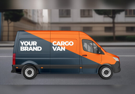 Van Mockup - Side View