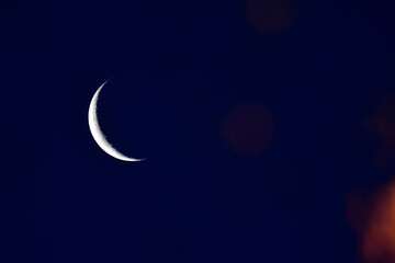 Obraz na płótnie Canvas Moon in the sky, Patagonia, Argentina