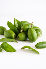 kedondong or ambarella is a tropical fruit. this fruit usually used in salad fruit or rujak and juice
