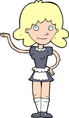 cartoon maid