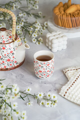 still life a cup of tea