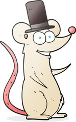 cartoon mouse in top hat