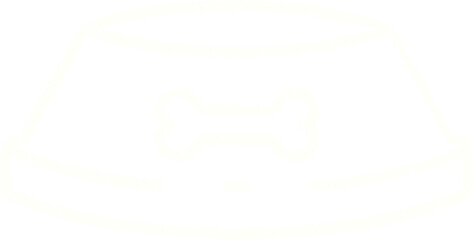 Food Bowl Chalk Drawing