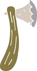 cartoon doodle axe