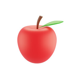 Red Apple 3D Illustrations