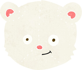 cartoon polar bear head