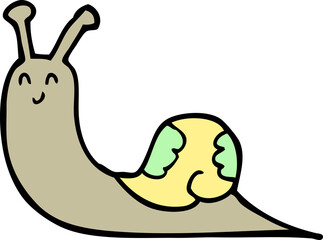 cute cartoon snail