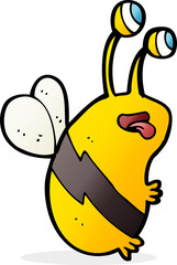 cartoon funny bee