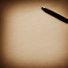 blank paper note with pencil
