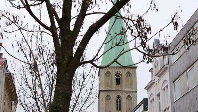 historic buidlings of hamm city in germany 4k 30fps video