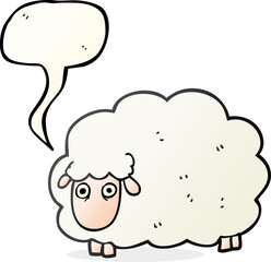 speech bubble cartoon farting sheep
