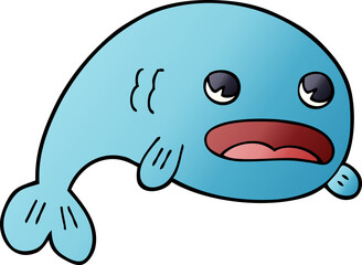 cartoon doodle of a fish