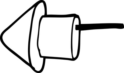 line drawing cartoon firework