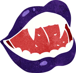 cartoon vampire lips