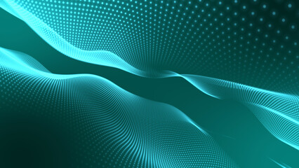 Abstract technology wave. Abstract Trapcode Form  background.