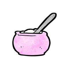 cartoon sugar bowl