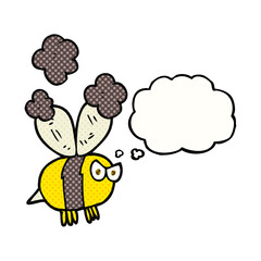 thought bubble cartoon angry bee
