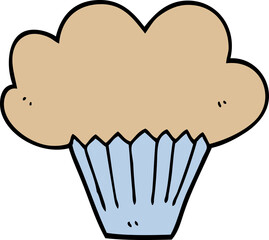 cartoon doodle muffin