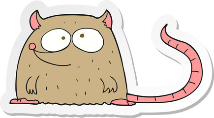 sticker of a cartoon mouse