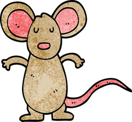 cartoon doodle mouse