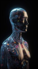 Unveiling the Wonders of Artificial Intelligence: A Comprehensive Portrait illustration. Generative AI