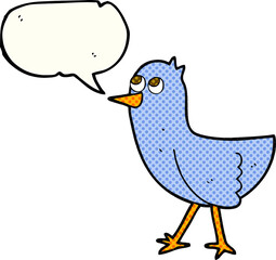 comic book speech bubble cartoon bird