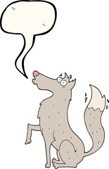 speech bubble cartoon wolf