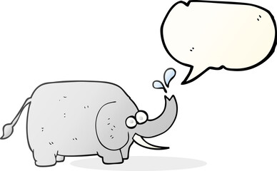 speech bubble cartoon elephant