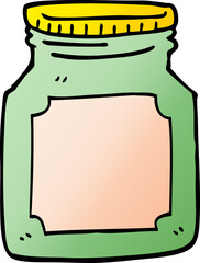 cartoon doodle empty jar