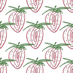 Pattern with strawberry. Simple. Designed for prints, backgrounds.
