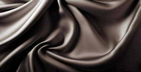 Wave folds of grunge silk texture satin velvet material background