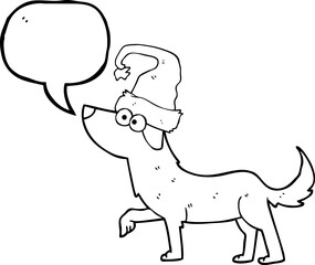 speech bubble cartoon dog