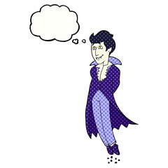 thought bubble cartoon vampire