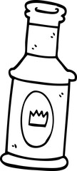 line drawing cartoon alcoholic drink