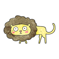 textured cartoon lion